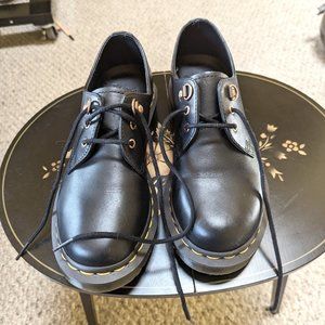 Doc Martens 1461 rose gold hardware leather oxfords